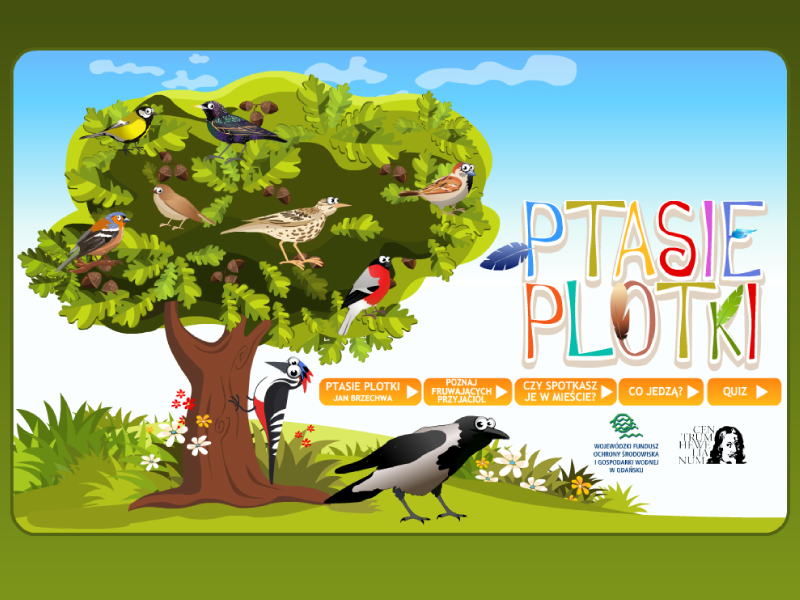 Ptasie plotki aplikacja Centrum Hewelianum